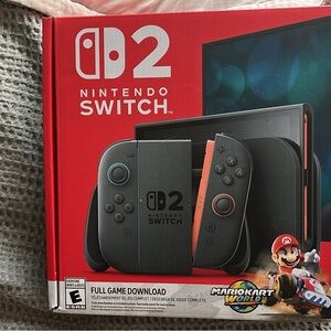 Nintendo Black and Red Hybrid Console